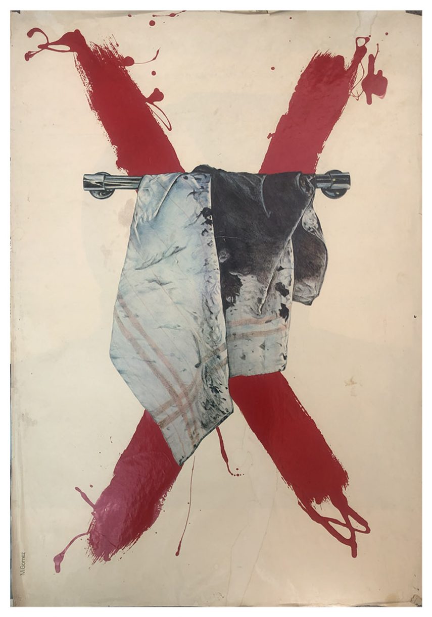 Affiche — composition à la croix rouge